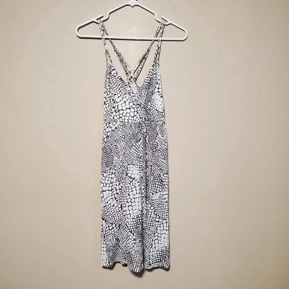Ecko Red by Ecko Unltd Women's Size Small Dress Gray White Spaghetti Strap - Picture 1 of 8